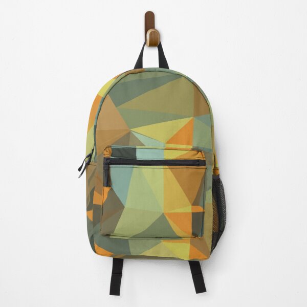 Item preview, Triangle patchwork- green to orange tone  designed and sold by wiwiart.