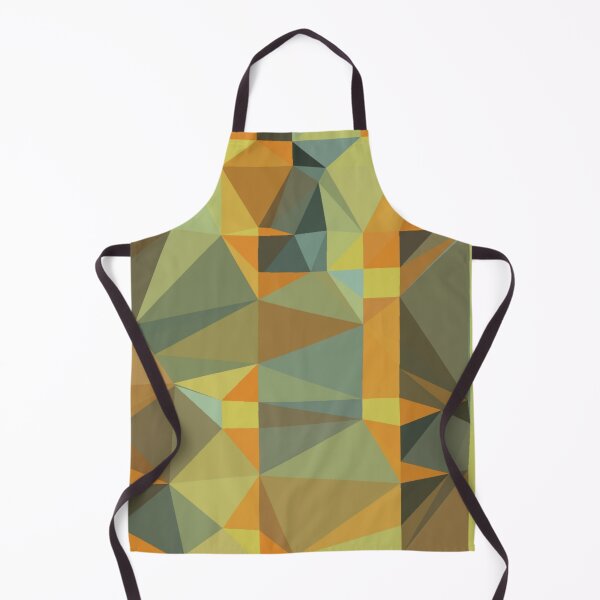 Item preview, Triangle patchwork- green to orange tone  designed and sold by wiwiart.