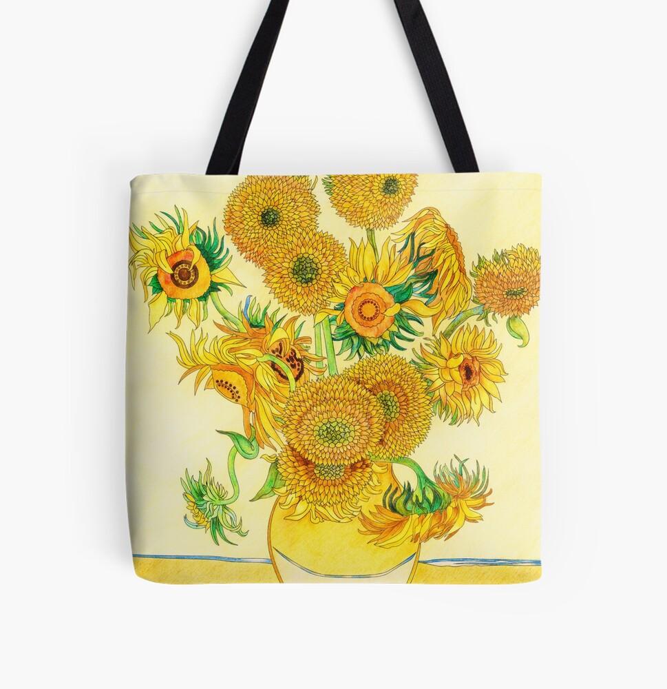 Sunflowers by Vincent Van Gogh Backpack for Sale by David Rankin