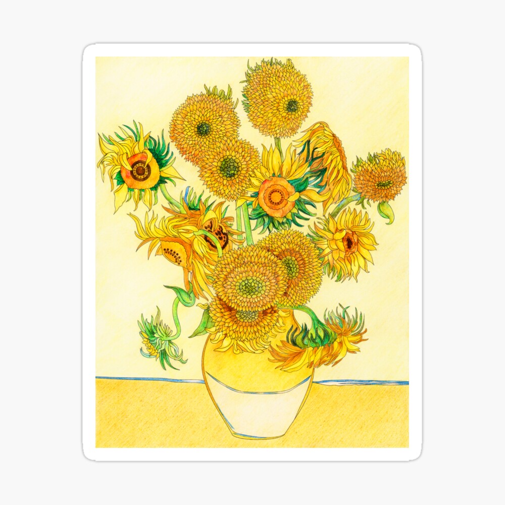 Sunflowers by Vincent Van Gogh Backpack for Sale by David Rankin