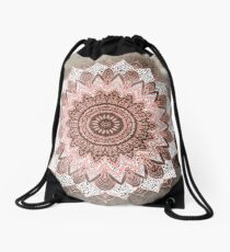 BOHOCHISCHE MANDALA IN DER KORALLE Rucksackbeutel