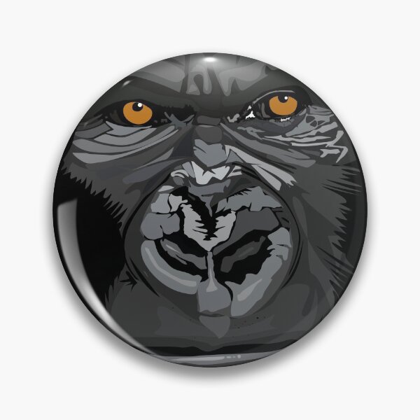 Item preview, Cara de gorila espalda plateada designed and sold by boec gear.