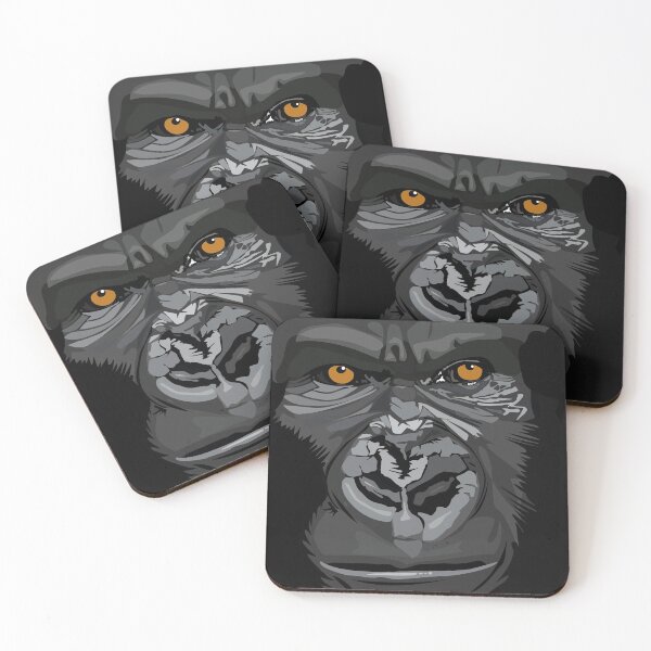Item preview, Cara de gorila espalda plateada designed and sold by boec gear.