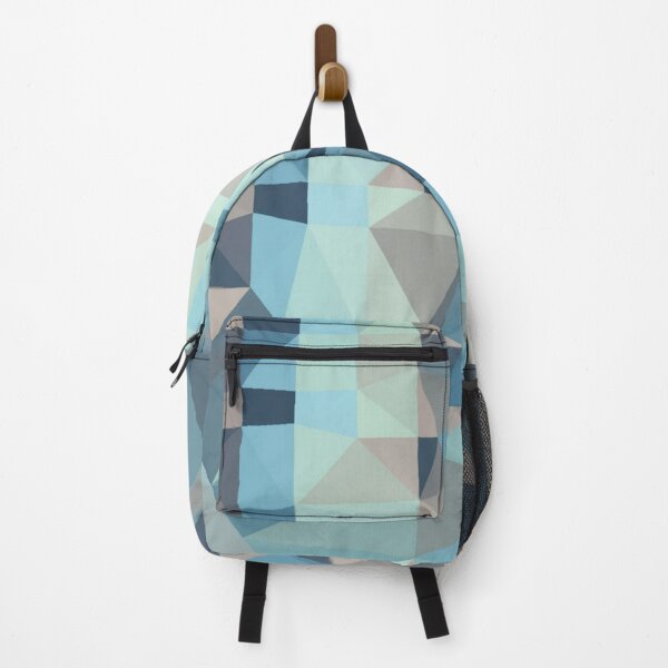 Item preview, Triangle patchwork-Blue tone  designed and sold by wiwiart.