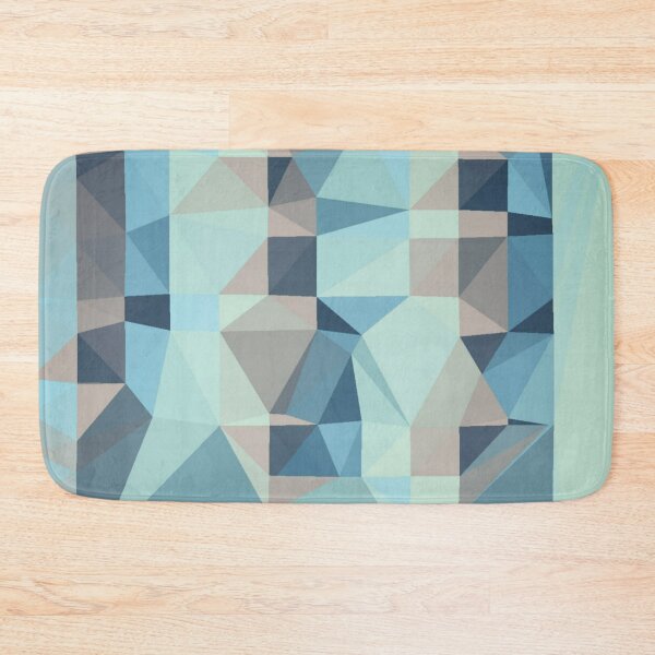 Item preview, Triangle patchwork-Blue tone  designed and sold by wiwiart.