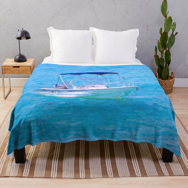 Item preview, Barbados Speedboat Art designed and sold by Londonimages.