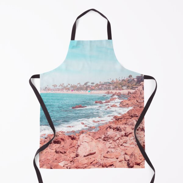 Item preview, Transcending Reality - Corona Del Mar Oceanscape in Coral Pink and Turquoise designed and sold by Georgia Mizuleva.