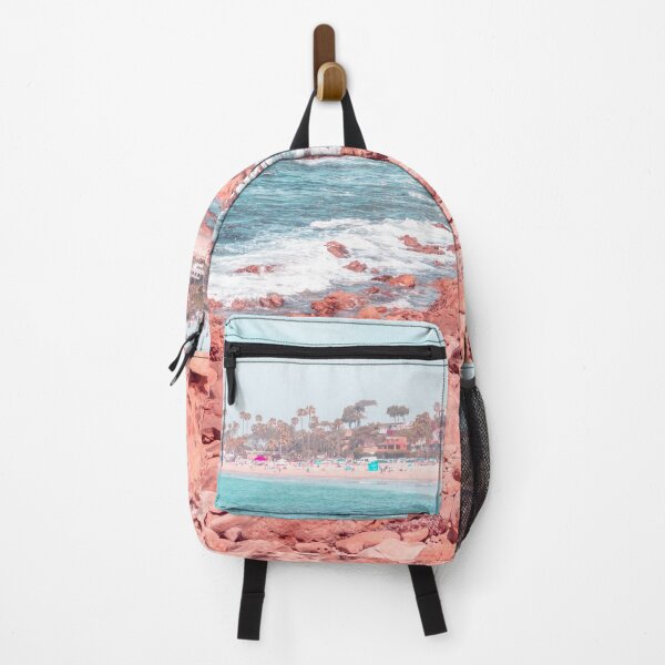 Item preview, Transcending Reality - Corona Del Mar Oceanscape in Coral Pink and Turquoise designed and sold by Georgia Mizuleva.