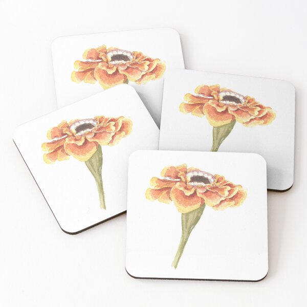 Item preview, Marigold smiling flower  designed and sold by kaylynkemp.