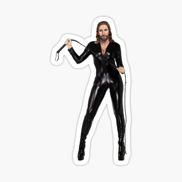 Dominatrix Jesus Sticker