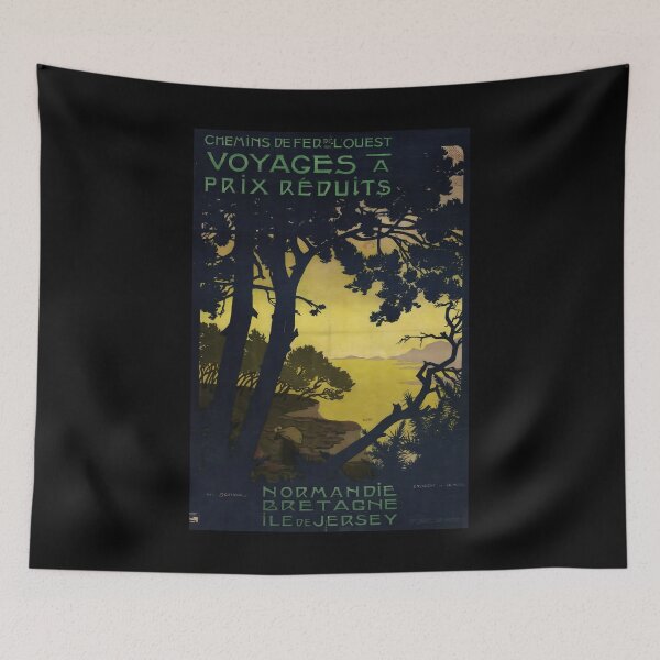 Artikelvorschau, retro classic OUEST Bretagne Normandie poster entworfen und verkauft von CorasPosters.