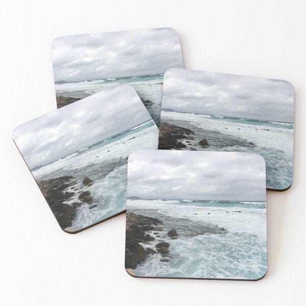 Item preview, Stormy Sea Waves Hit the Rocky Shore in Chania, Crete, Greece designed and sold by AWomanAfoot.