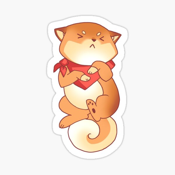 Rude Shiba Dog 5 - Intestinal Distress Sticker