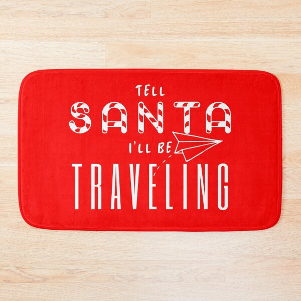 Item preview, Christmas Tell Santa I'll be Traveling Paperplane Candy Cane designed and sold by Hoiho Adventure Shirts.