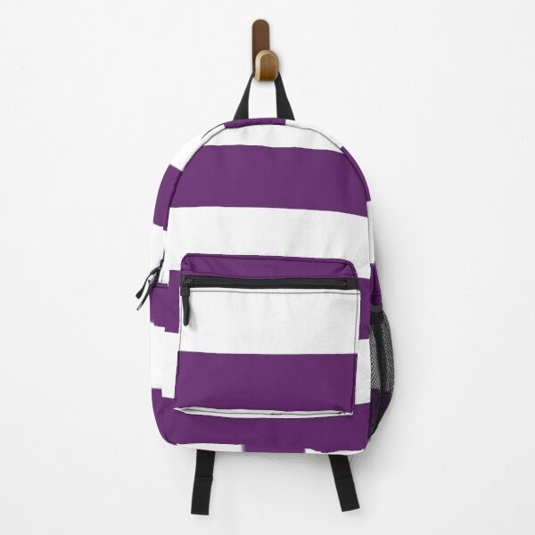 Item preview, Medium AUBERGINE PURPLE and WHITE Horizontal STRIPES designed and sold by RachelMacht.