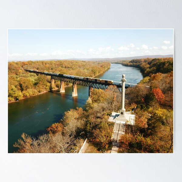 Item preview, Aerial view of Potomac River and Rumsey Monument Shepherdstown, WV designed and sold by MrRainbowArt.