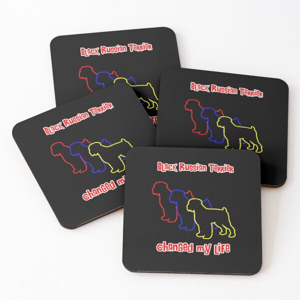 Item preview, Black Russian Terrier Changed my Life - Dog Art dogs Silhouette - pet designed and sold by Coolstuff4you71.