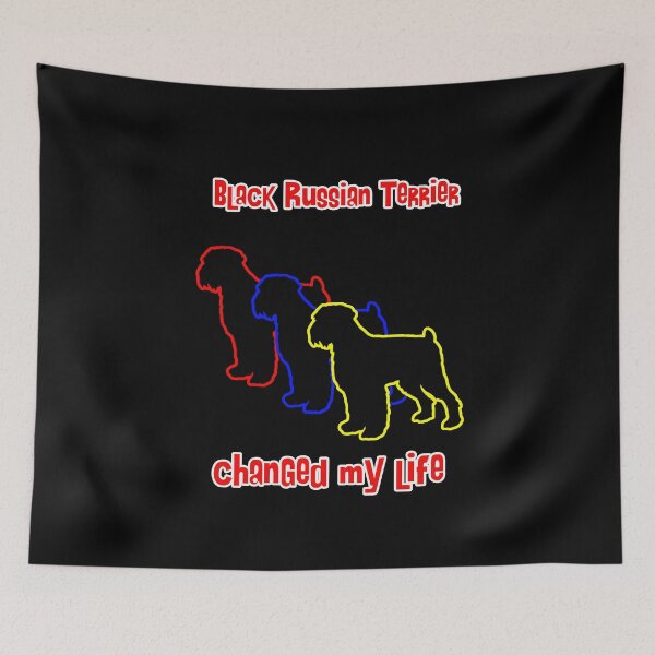 Item preview, Black Russian Terrier Changed my Life - Dog Art dogs Silhouette - pet designed and sold by Coolstuff4you71.