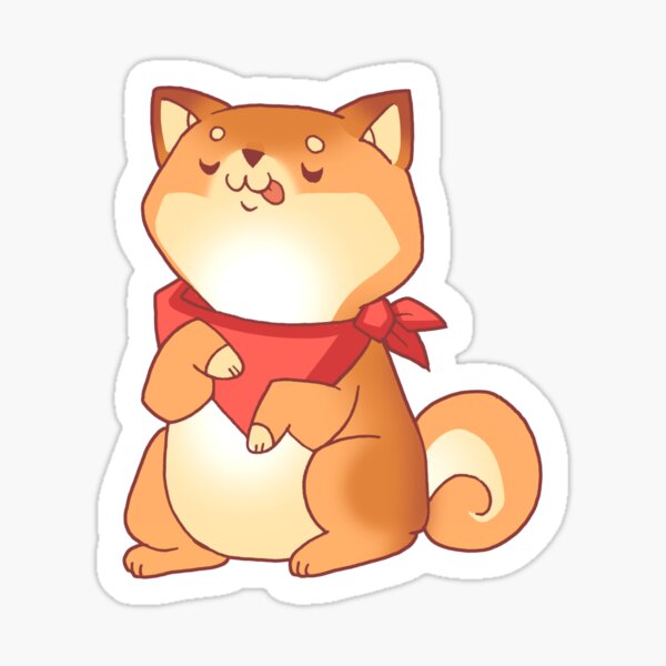 Rude Shiba Dog 2 - Food Consumed Sticker