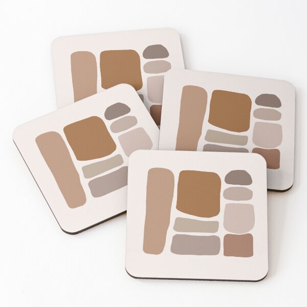 Item preview, Boho Abstract Shape Warm Toned  minimalist Print designed and sold by zedonee.