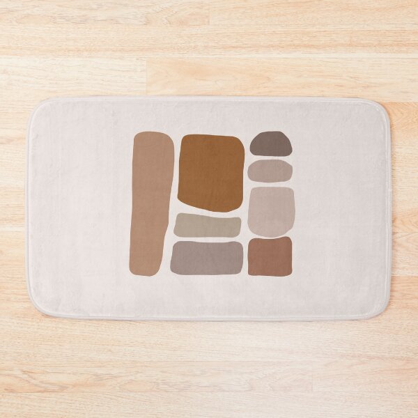 Item preview, Boho Abstract Shape Warm Toned  minimalist Print designed and sold by zedonee.