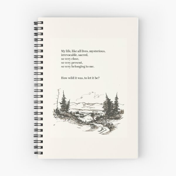 Item preview, How wild it was, to let it be? - Cheryl Strayed, Wild - Inspirational Quote - Nature Inspired Art designed and sold by cblmnop.