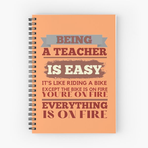 Item preview, Being A Teacher is Easy It's like riding a bike designed and sold by EvaWolf.