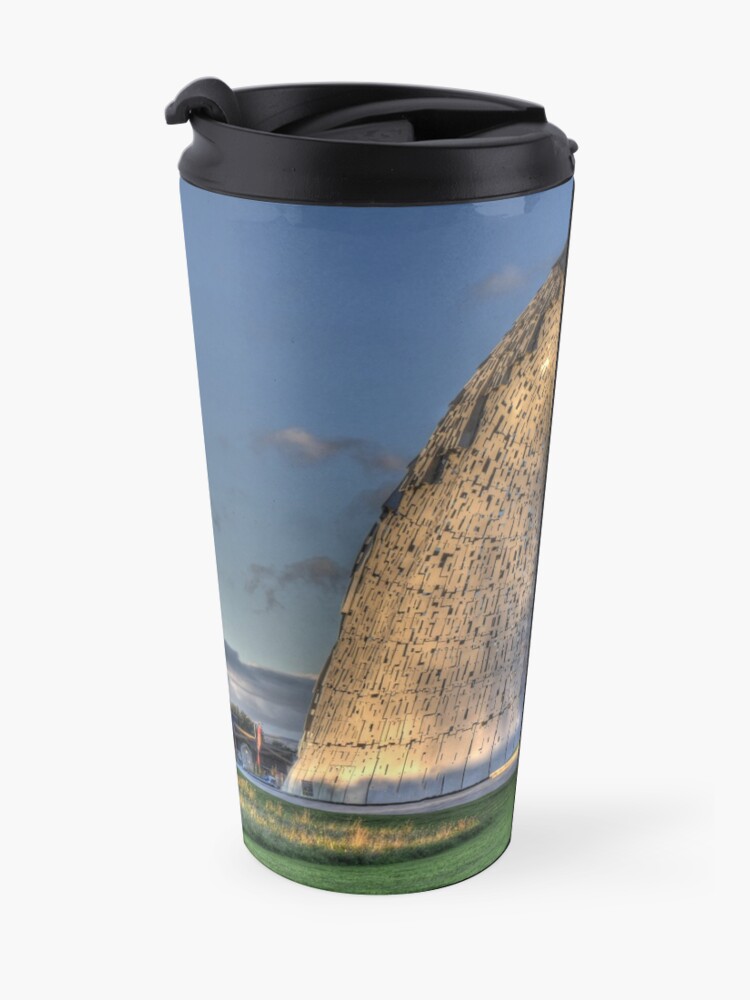 Alternate view of The Kelpies, Helix Park , Falkirk Travel Coffee Mug