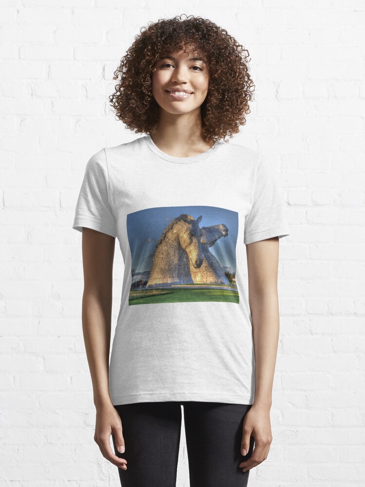 Alternate view of The Kelpies, Helix Park , Falkirk Essential T-Shirt