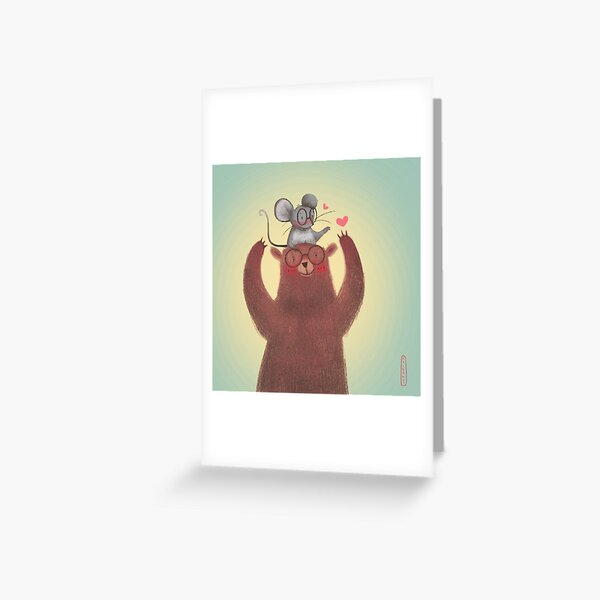 The Bear and The Mouse Greeting Card