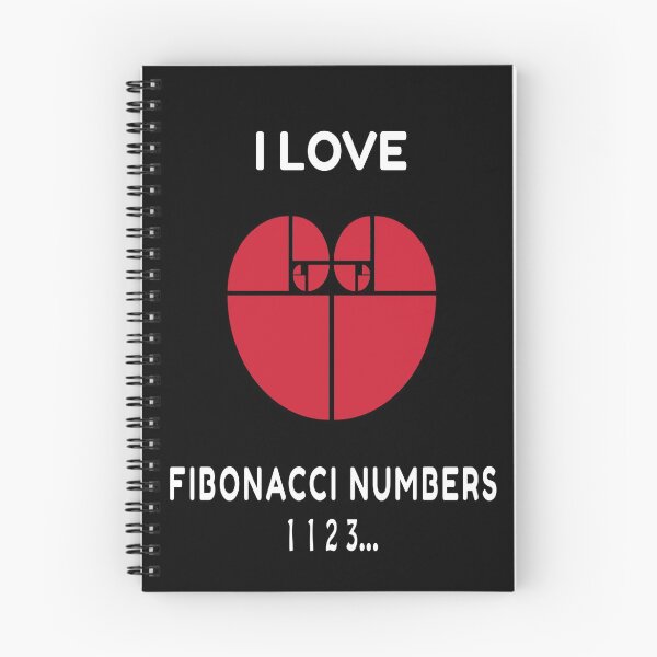 Item preview, I Love Fibonacci Numbers: Funny Gift For Math Teachers and  Fibonacci Traders designed and sold by thegiftedadult.