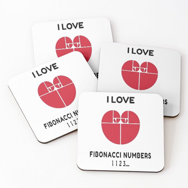 Item preview, I Love Fibonacci Numbers: Funny Gift For Math Teachers and  Fibonacci Traders designed and sold by thegiftedadult.