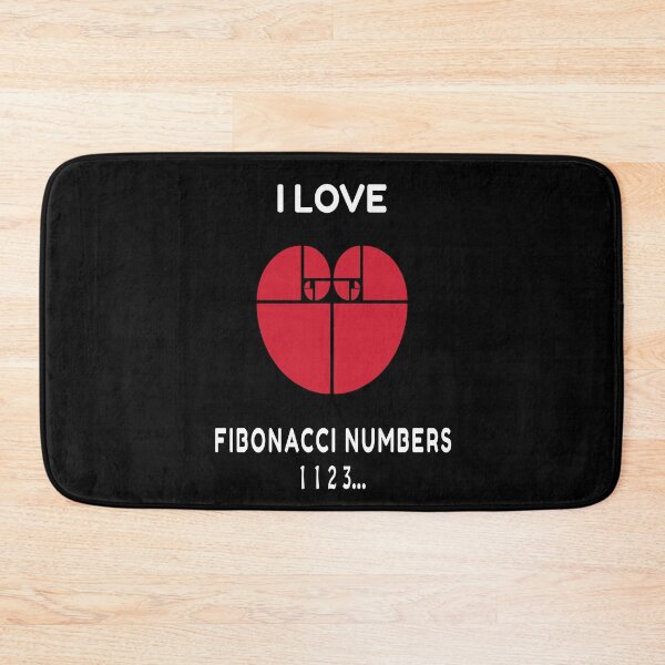 Item preview, I Love Fibonacci Numbers: Funny Gift For Math Teachers and  Fibonacci Traders designed and sold by thegiftedadult.