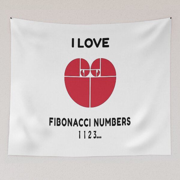 Item preview, I Love Fibonacci Numbers: Funny Gift For Math Teachers and  Fibonacci Traders designed and sold by thegiftedadult.