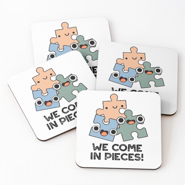 Item preview, We Come In Pieces Funny Jigsaw Puns  designed and sold by punnybone.