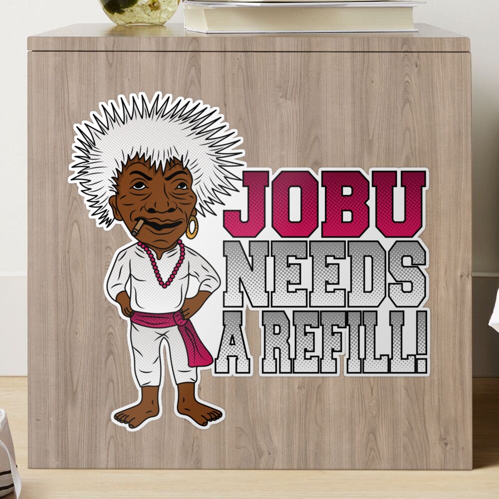 Popfunk Major League Movie Jobu Needs A Refill T Shirt & Stickers