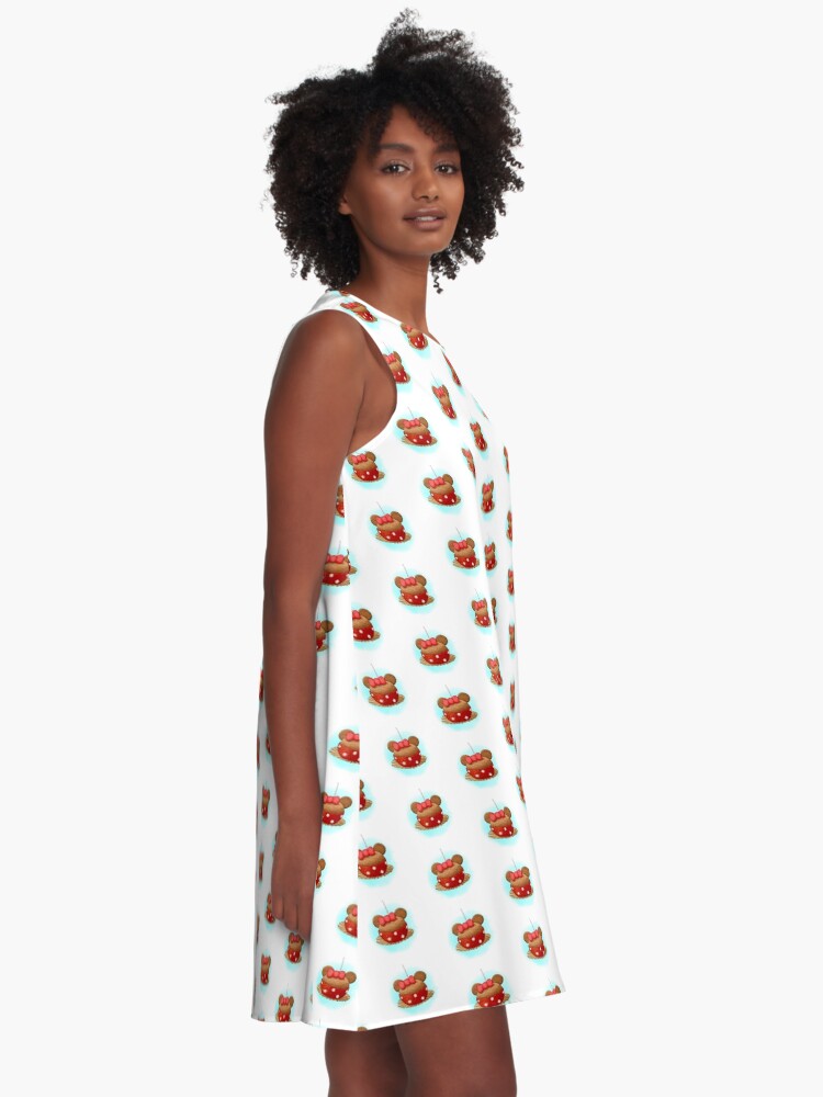 Caramel polka dot clearance dress