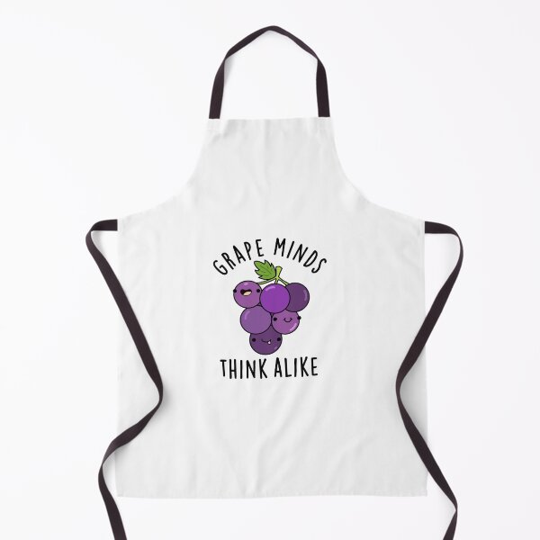 Item preview, Grape Minds Think Alike Funny Fruit Puns designed and sold by punnybone.