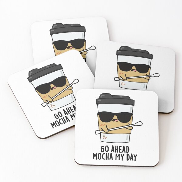Item preview, Go Ahead Mocha My Day Funny Coffee Puns  designed and sold by punnybone.