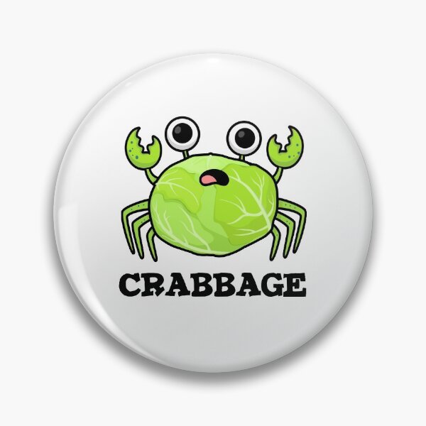 Item preview, Crabbage Funny Cabbage Crab Puns  designed and sold by punnybone.