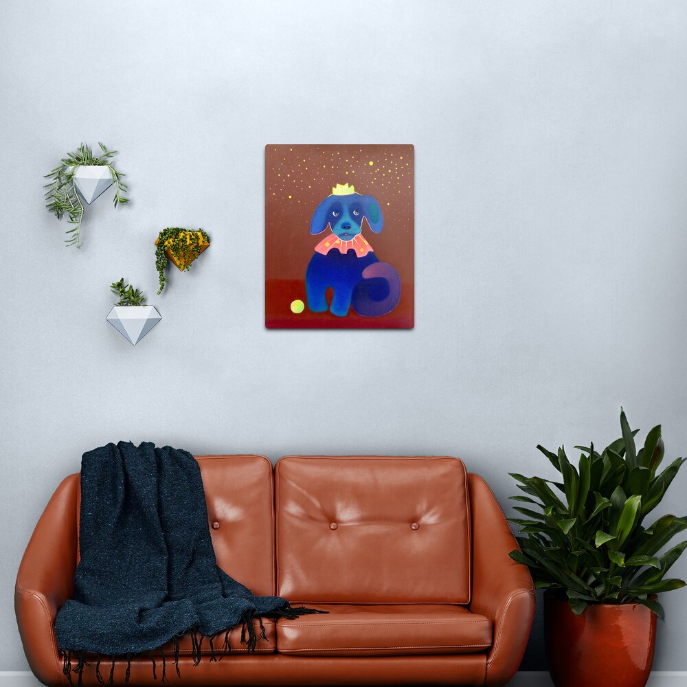 Dog Prince Metal Print