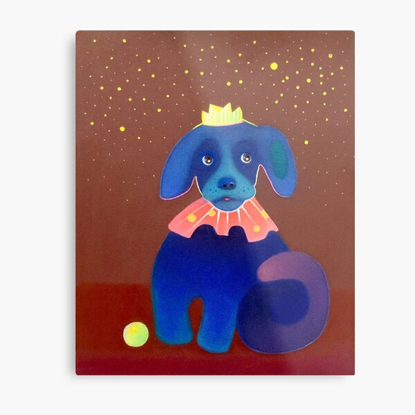 Dog Prince Metal Print