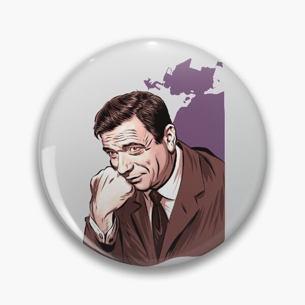 Item preview, Yves Montand - An illustration by Paul Cemmick designed and sold by TIGERDAVER.