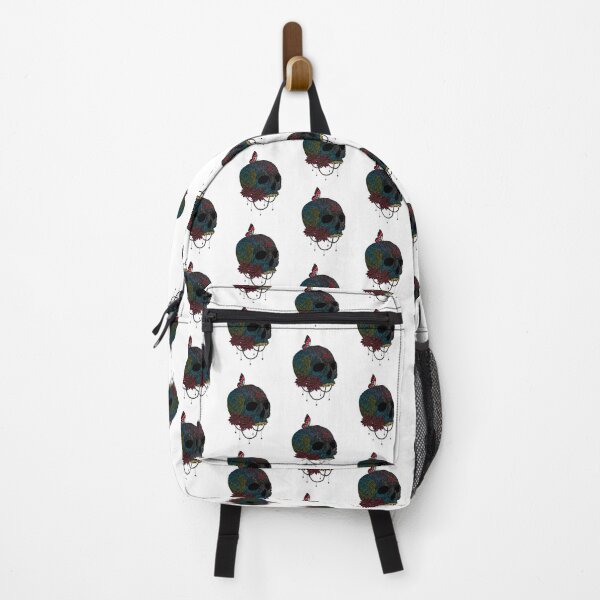 Item preview, Butterfly On Colorful Skull Creepy Artist Graphic designed and sold by perfectpresents.