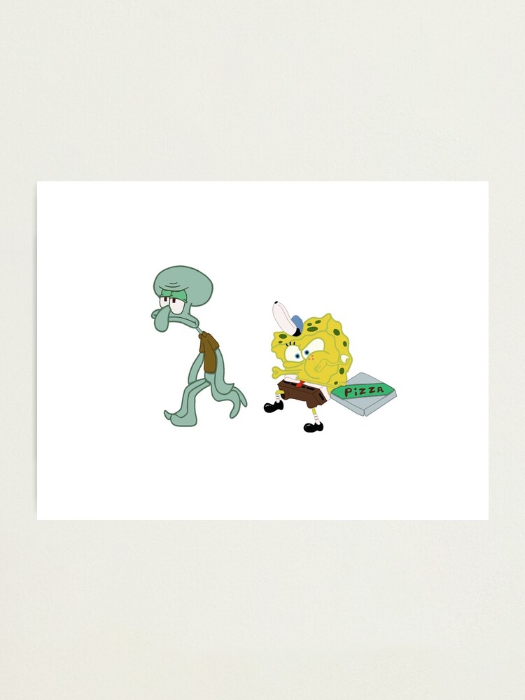 Krusty Krab Pizza Meme Photographic Print By Nikkihistory Redbubble