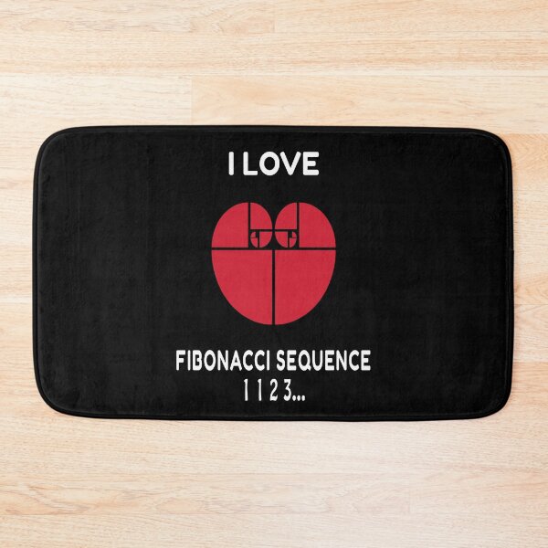 Item preview, I Love Fibonacci Sequence: Funny Gift For Math Teachers, Fibonacci Traders and Math Enthusiast designed and sold by thegiftedadult.