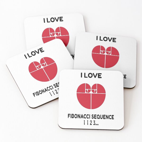 Item preview, I Love Fibonacci Sequence: Funny Gift For Math Teachers, Fibonacci Traders and Math Enthusiast designed and sold by thegiftedadult.