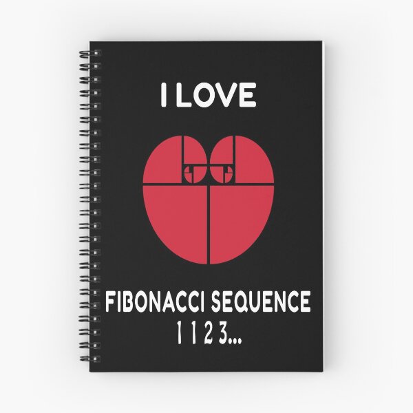 Item preview, I Love Fibonacci Sequence: Funny Gift For Math Teachers, Fibonacci Traders and Math Enthusiast designed and sold by thegiftedadult.