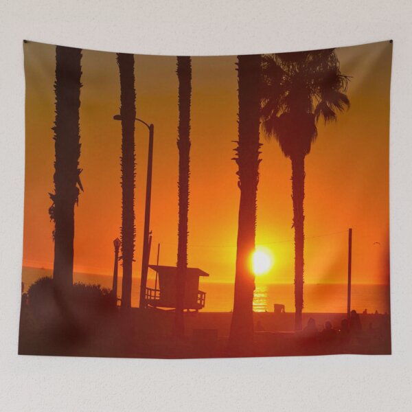 Item preview, Sunset Santa Monica California Ocean Reflecting designed and sold by concettaellis.