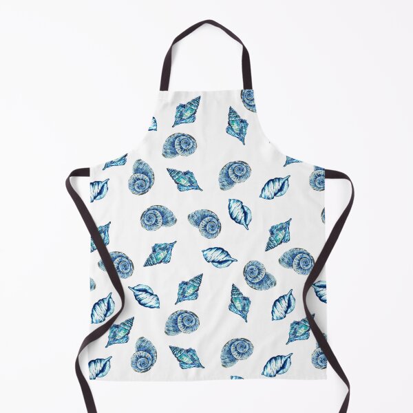 Item preview, Blue Sea Shells Pattern designed and sold by Sebastian Grafmann.